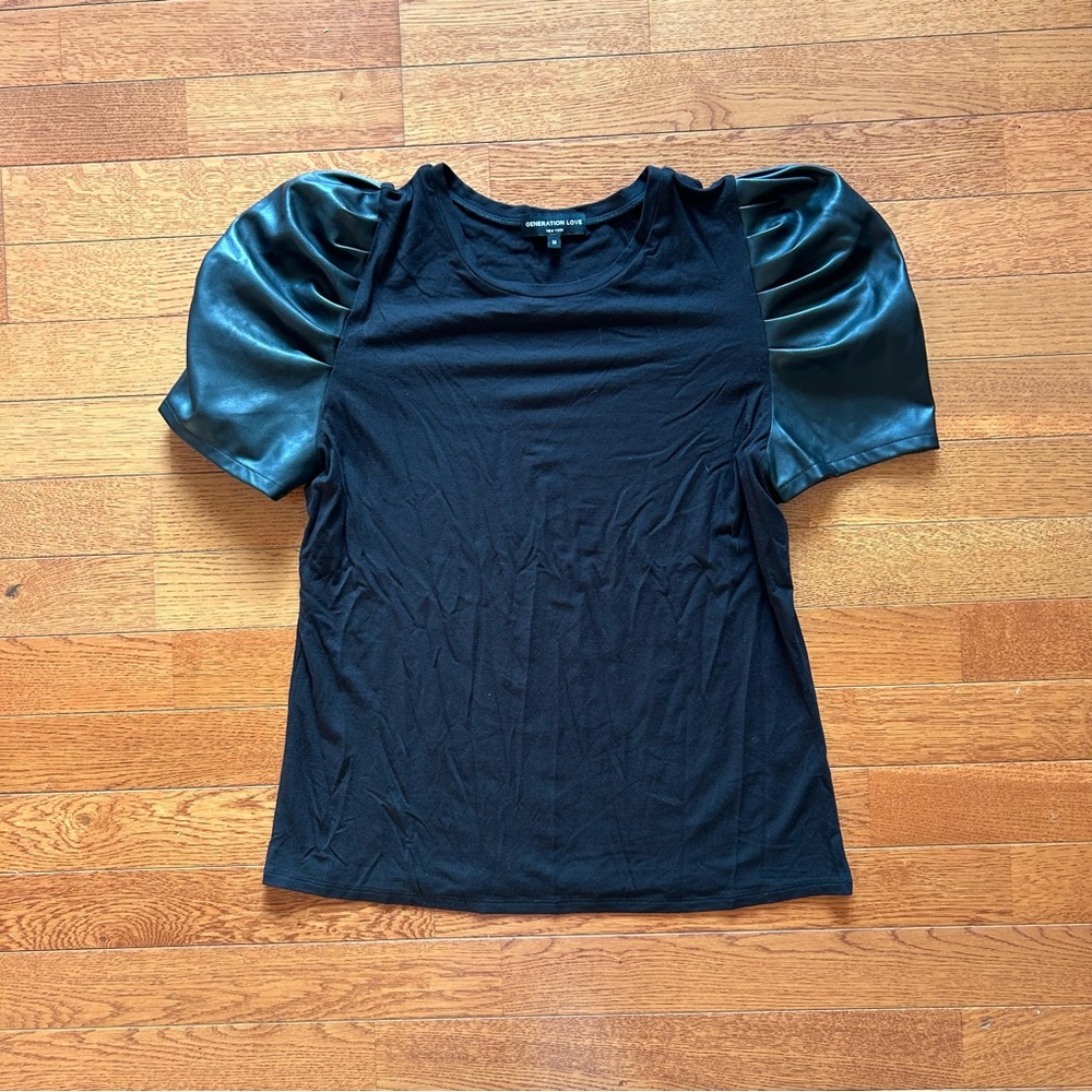 Generation Love Penny Vegan Leather Top